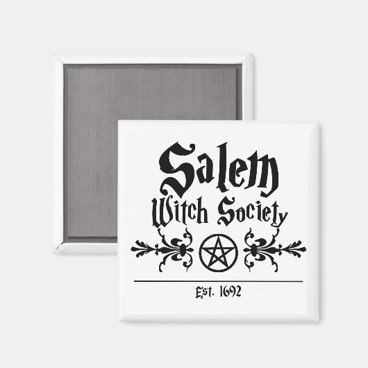 Magnete der Salem-Hexengesellschaft Magnet (Vorderseite/Rückseite)