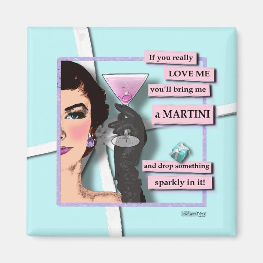 Magnete - Diamanten & Martinis Magnet (Vorne)