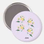 Magnete : Frühlingsblumen Magnet (Vorderseite/Rückseite)