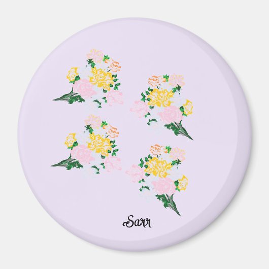 Magnete : Frühlingsblumen Magnet (Vorne)