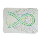Magnete für Angel-Art des Lime Green Awareness Rib (Horizontal)