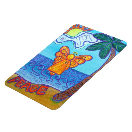 Magnete für Beach Joy and Peace Angel Art Rectangl (Linke Seite)