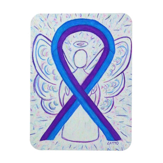 Magnete für blaue und Lila Bekanntheit (Vertikal)