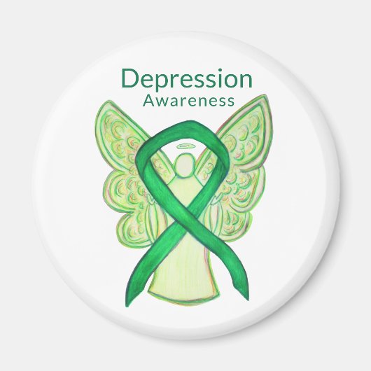 Magnete für den Engel-Engel "Depression Awareness" Magnet (Vorne)