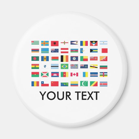 Magnete für die Weltflagge Magnet (Vorne)