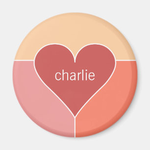 Magnete für Herz-Pattern-individuelle Name Magnet