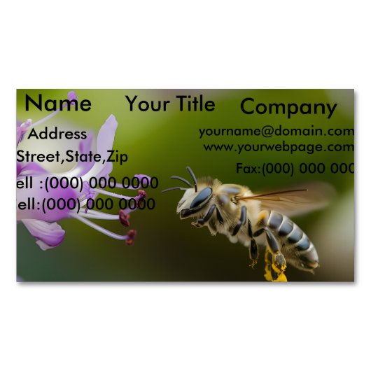 Magnete für Hummel-Visitenkarten (Vorderseite)