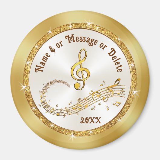 Magnete für Musiknoten, Gastgeschenke für Musik, Magnet (Vorne)