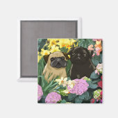 Magnete für wertvolle Möpsen Magnet (Vorderseite/Rückseite)