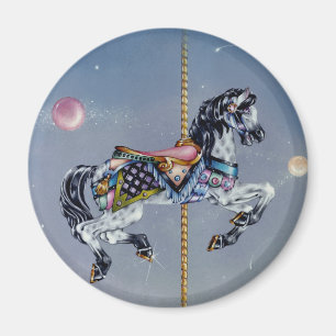 Magnete - Graues Mare Karussell Pferd Magnet
