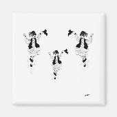 Magnete / Griechische Evzon-Tänzer Magnet (Vorne)