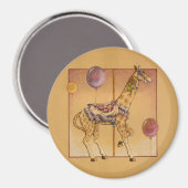 Magnete - Karussell Giraffe Magnet (Vorderseite/Rückseite)