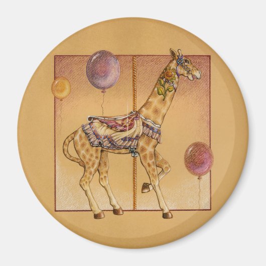 Magnete - Karussell Giraffe Magnet (Vorne)