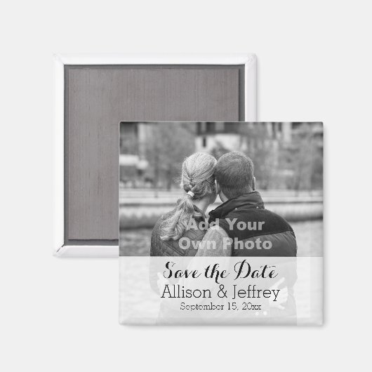 Magnete mit benutzerdefiniertem Foto Save the Date Magnet (Vorderseite/Rückseite)