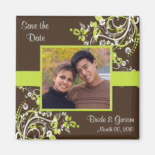 Magnete mit Save the Date Foto Magnet