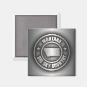Magnete "Montana Steel" Magnet (Vorderseite/Rückseite)