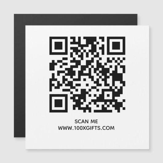 MAGNETE QR CODE SIGN - NUTZEN SIE HIER FREIEN GENE (Vorne/Hinten)