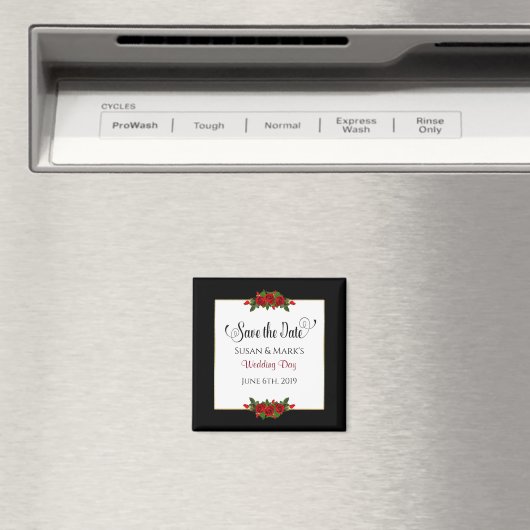 , Magnete, Rote Rose Magnet (In Situ (Geschirrspüler))