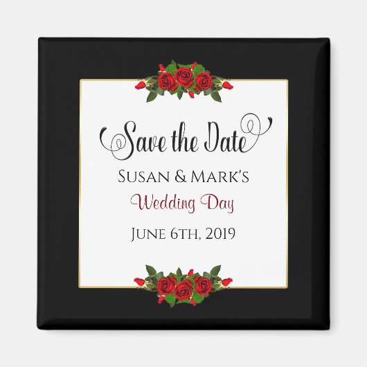 , Magnete, Rote Rose Magnet (Vorne)