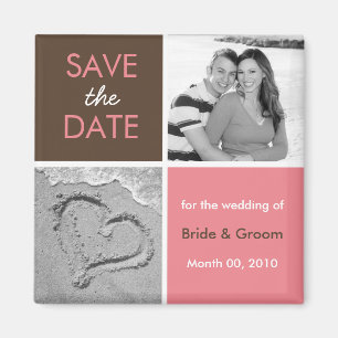 Magnete Save the Date für Fotos Magnet