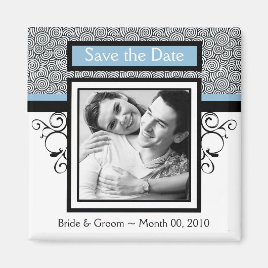 Magnete Save the Date für Fotos Magnet (Vorne)