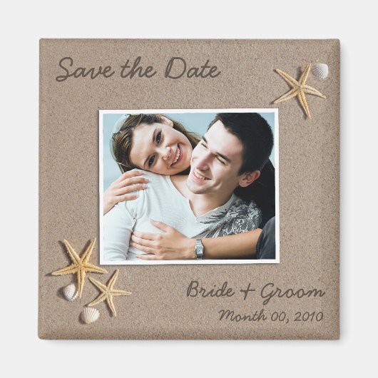 Magnete Save the Date für Fotos Magnet (Vorne)