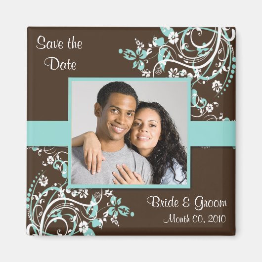 Magnete Save the Date für Fotos Magnet (Vorne)