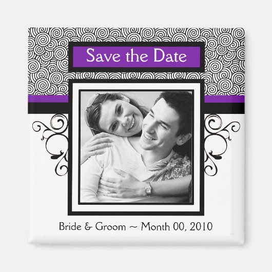 Magnete Save the Date für Fotos Magnet (Vorne)