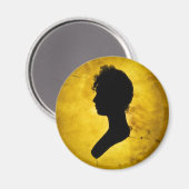 Magnete "Silhouette auf Gold" Magnet (Vorderseite/Rückseite)