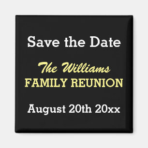 Magneten des Familien-Wiedersehen Save the Date Magnet