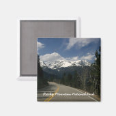 Magnetfelder im Nationalpark Rocky Mountain Magnet (Vorderseite/Rückseite)