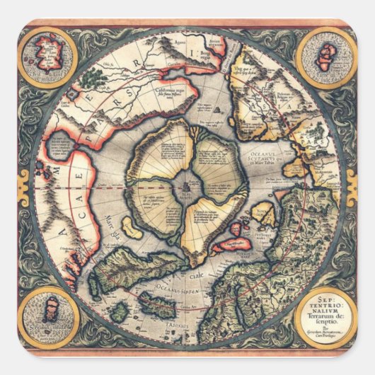 Magnetfeldkennzeichen für flache Autoaufkleber Quadratischer Aufkleber (Vorderseite)