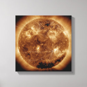 Magnetfeldlinien auf dem Sun 2 Leinwanddruck