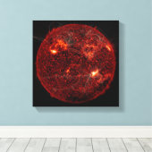 Magnetfeldlinien auf der Sonne 3 Leinwanddruck (Insitu (Holzboden))