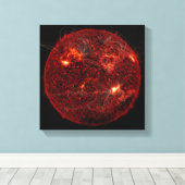 Magnetfeldlinien auf der Sonne 3 Leinwanddruck (Insitu (Holzboden))