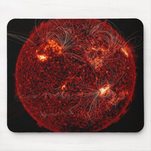 Magnetfeldlinien auf der Sonne 3 Mousepad (Vorne)