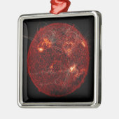 Magnetfeldlinien auf der Sonne 3 Ornament Aus Metall (Links)