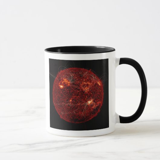 Magnetfeldlinien auf der Sonne 3 Tasse (Rechts)
