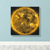 Magnetfeldlinien auf der Sonne Leinwanddruck (Insitu (Holzboden))