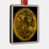 Magnetfeldlinien auf der Sonne Ornament Aus Metall (Rechts)