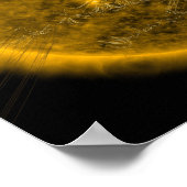 Magnetfeldlinien auf der Sonne Poster (Ecke)
