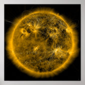 Magnetfeldlinien auf der Sonne Poster (Vorne)