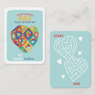 Magnetfliesen-Spielzeug Herz Klassenzimmer Valenti Mitteilungskarte