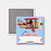 MagnetFlugzeug Magnet (Vorderseite/Rückseite)