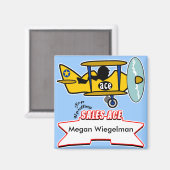 MagnetFlugzeug Magnet (Vorderseite/Rückseite)