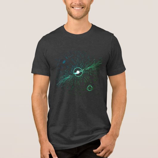 Magnetfluss Tri-Blend Shirt (Vorderseite)