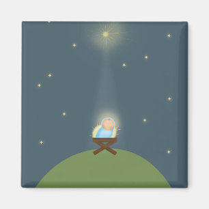 Magnetgeschenk mit Baby Jesus-Geburt Christi Magnet
