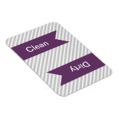 Magnetgeschirrspüler mit grauem und weißem Streife Magnet (Rechte Seite)