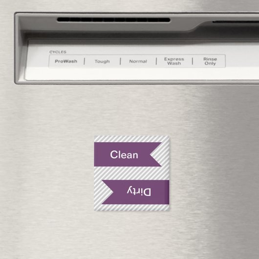 Magnetgeschirrspüler mit grauem und weißem Streife Magnet (In Situ (Geschirrspüler))