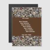 Magnetgrüßkarte Magnetkarte (Vorne/Hinten)